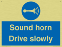 sound-horn-drive-slowly-warehousing-and-delivery-sign~